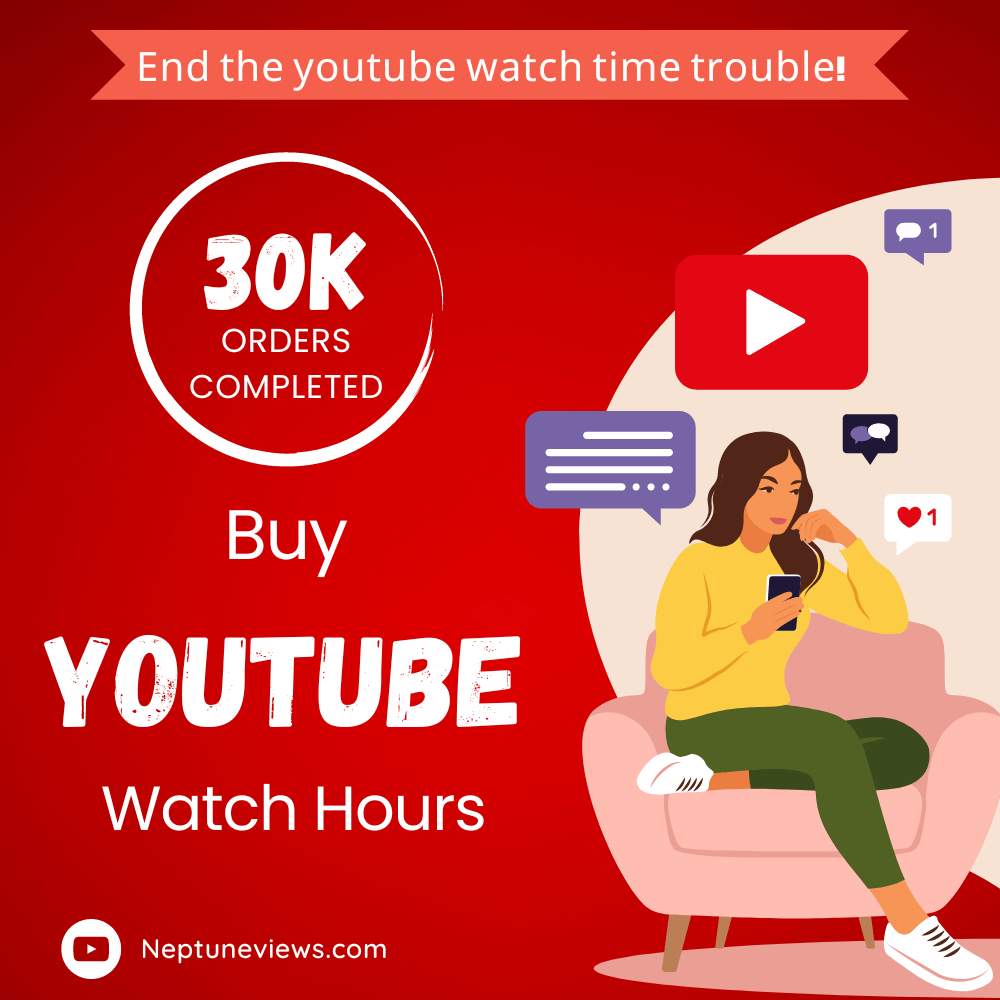 Buy Youtube Watch Time – 4000 Watch Hours for Monetization