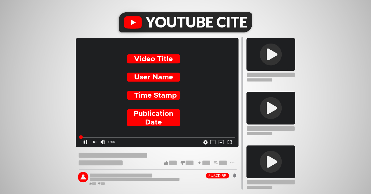 How to Cite a YouTube Video