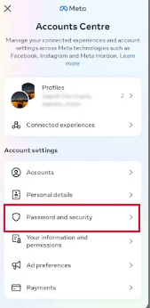 Navigate to settings and privacy