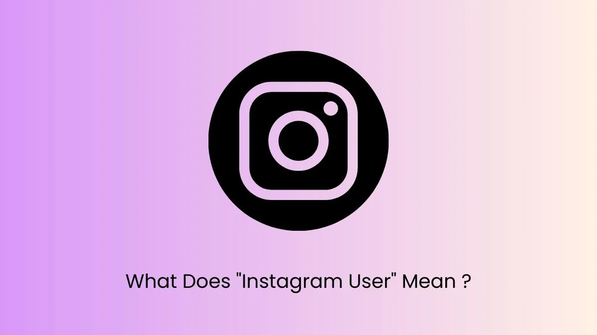 what does instagram user mean?