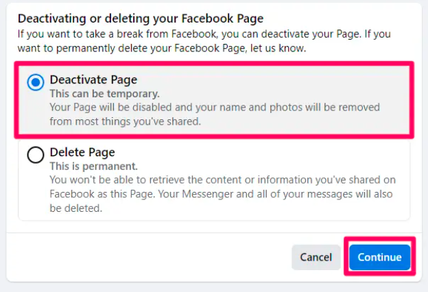 How To Unpublish A Facebook Business Page?
