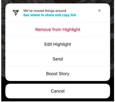 Remove Story From Highlights